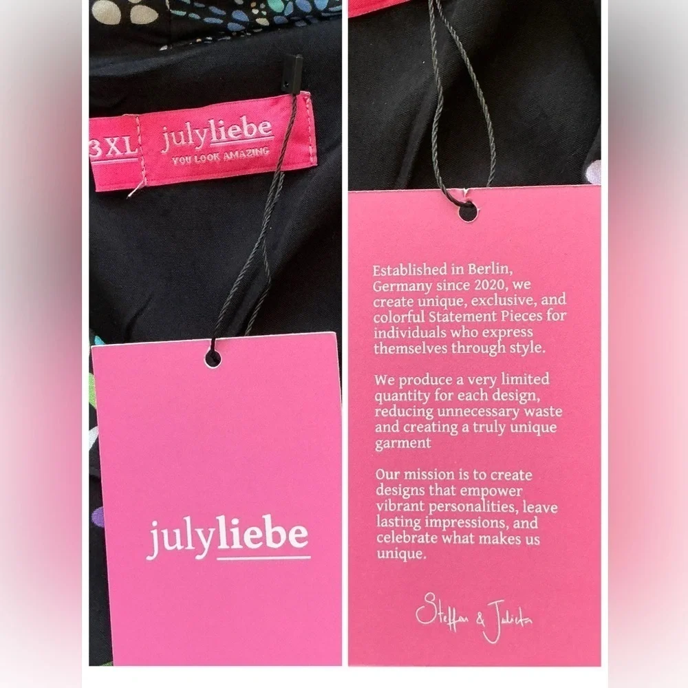 JulyLiebe Butterfly Print Jumpsuit with Pockets Size 3XL